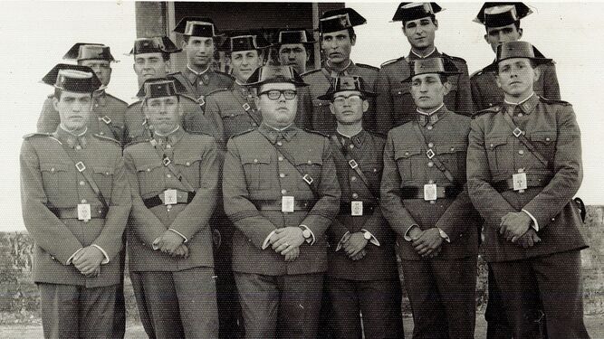 Guardias Civiles del Puesto de Guadalquitón (1965).