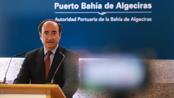 Gerardo Landaluce, presidente de la APBA, en la presentación del balance de 2019.