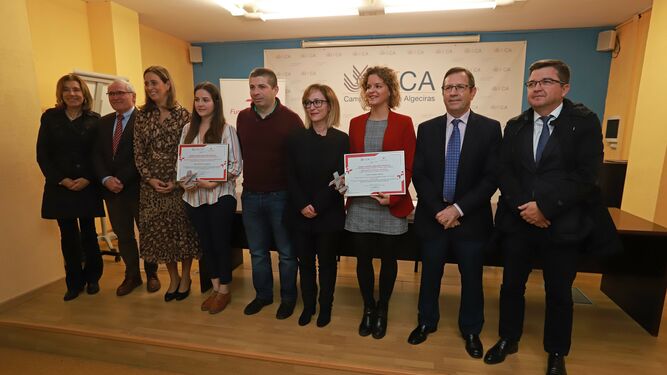 Los premiados y responsables de los premios Cátedra Fundación Cepsa.