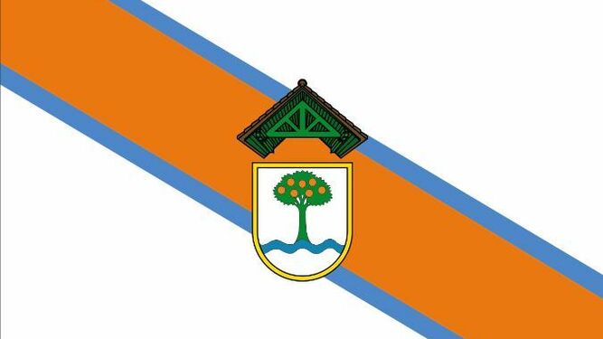 La bandera y el escudo de San Martín del Tesorillo.