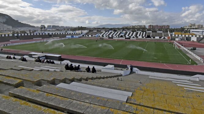 Vista general del estadio Municipal de La Línea