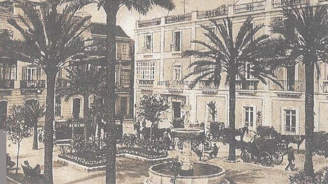 Foto histórica de la Plaza de la Magdalena.