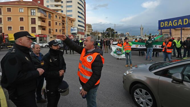 Fotos de las protestas de los agricultores en Algeciras