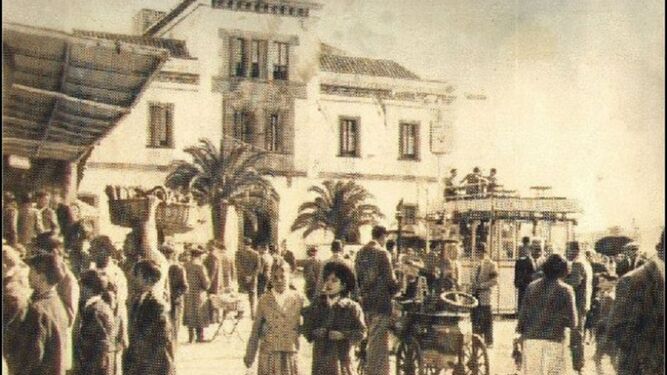 Una imagen de época de la Velada de La Línea, a finales del XIX.