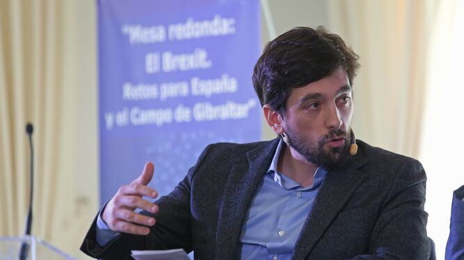 Adrián Vázquez, eurodiputado de Ciudadanos, en la mesa redonda sobre el Brexit organizada por Europa Sur.