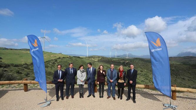 Inauguración del parque eólico de Naturgy en Tesorillo