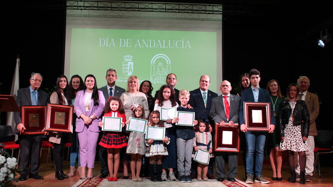 Los galardonados en Castellar por el Día de Andalucía