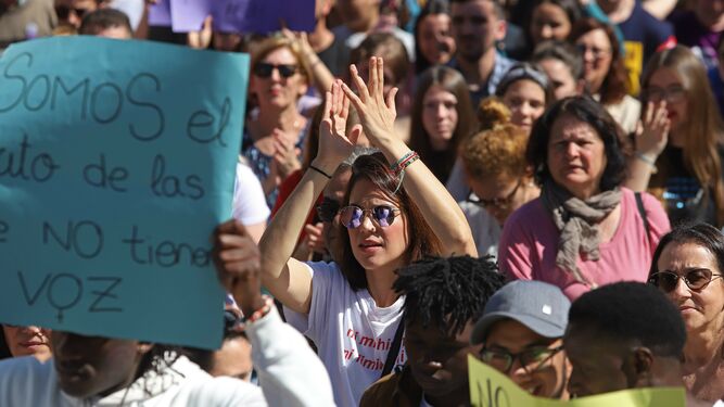 Las mejores fotos del 8-M en Algeciras