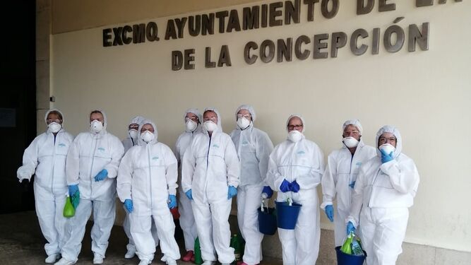 El personal de limpieza, en el Ayuntamiento de La Línea