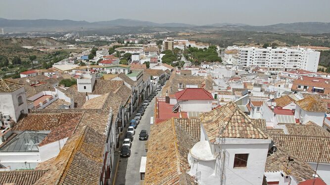 Una vista del casco urbano de San Roque.