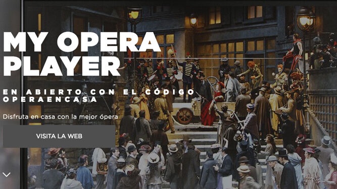 Portal de 'My Opera Player'.