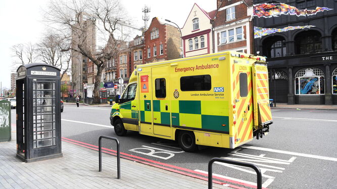 Una ambulancia en Londres.