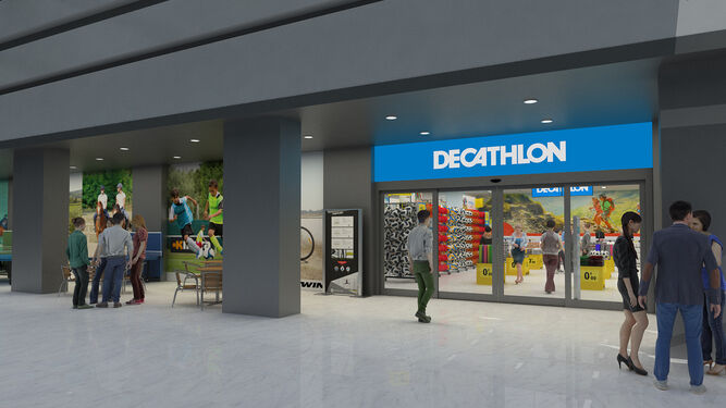 La tienda de Decathlon ubicada en el centro de Sevilla.