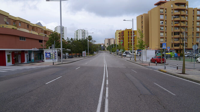Fotos de las calles de Algeciras ern pleno confinamiento
