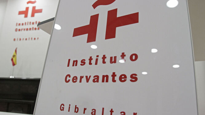 El Instituto Cervantes de Gibraltar, el día de su cierre.