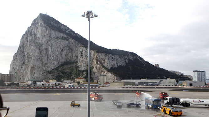 El aeropuerto de Gibraltar.