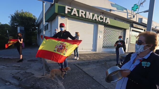 Protestas contra Pedro S&aacute;nchez en Algeciras