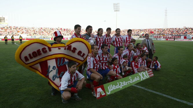 El once del Algeciras el día del ascenso a Segunda A, en 2003.