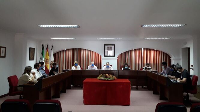 El pleno de la corporación municipal de Castellar celebrado este miércoles.