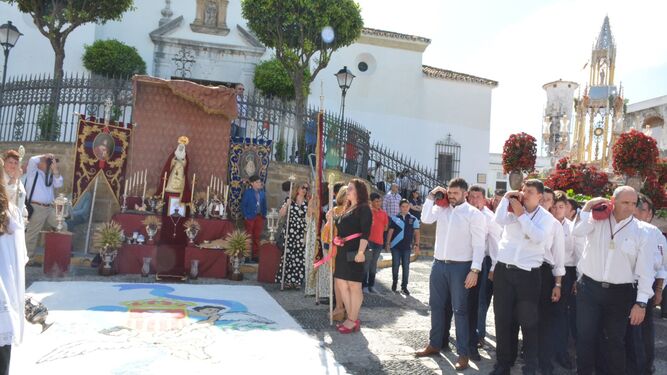 Una procesión del Corpus en San Roque en años predecentes.