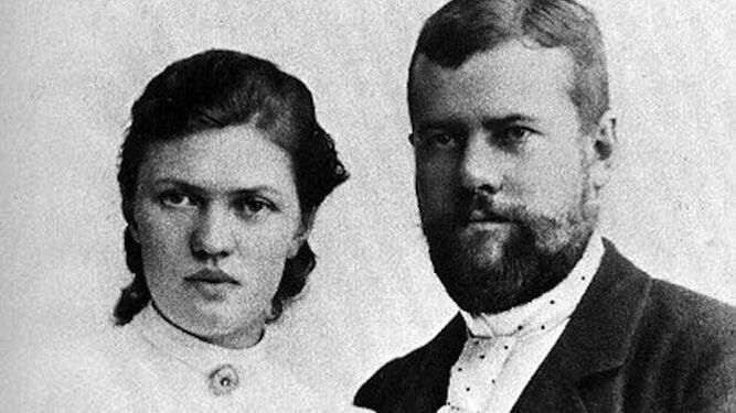 Marianne y Max Weber (1890).