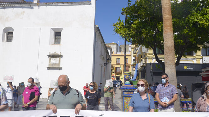Fotos de la concentraci&oacute;n en el d&iacute;a de la lucha contra las drogas en Algeciras.
