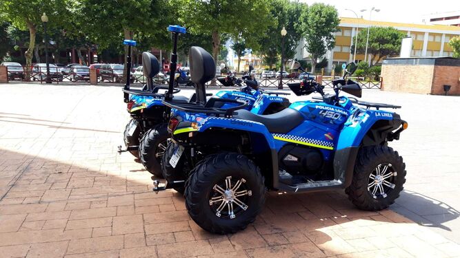 Los nuevos quads para la Policía Local.