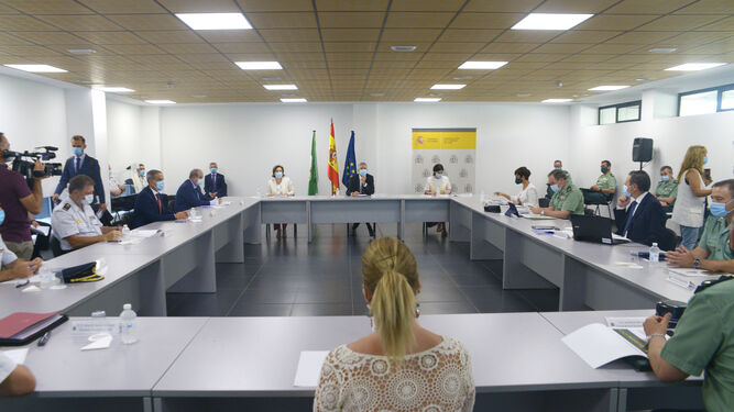 Fotos del Ministro de Interior Fernando Grande Marlaska en Algeciras