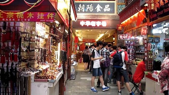 Mercado de comida en Pekín