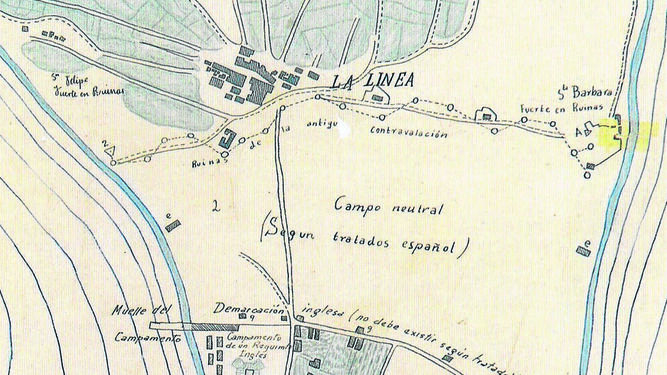 Aspecto de La Línea (1860-1870)