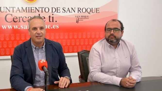 Ruiz Boix y Ledesma, en el Ayuntamiento de San Roque.