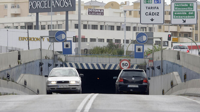 Entrada al túnel del Acceso Norte a Algeciras