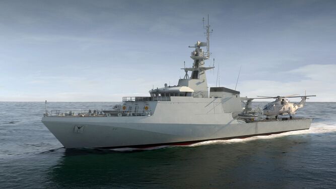 El 'HMS Trent' de la Royal Navy.