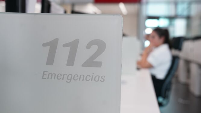 Una sala del teléfono de emergencias 112.