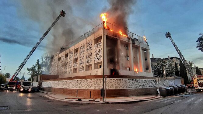 Incendio en el hotel Sisu de Marbella