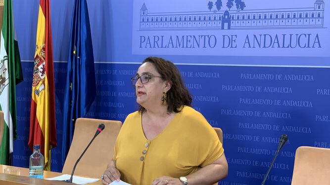 Ángela Aguilera, parlamentaria de Adelante Andalucía.
