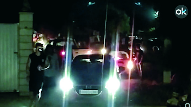 Captura del vídeo de la fiesta ilegal celebrada en El Palmar.