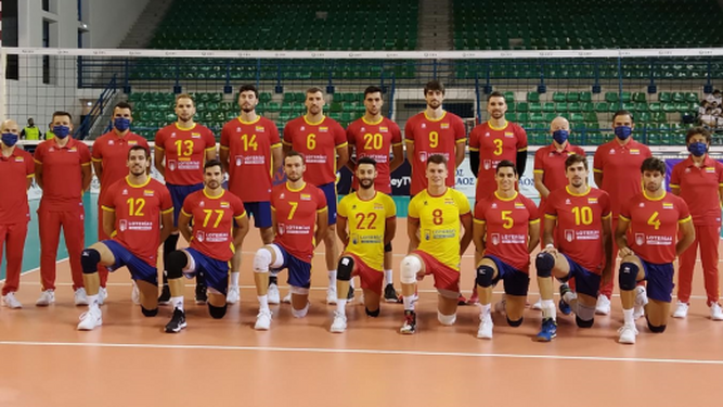 La selección nacional de voleibol, en Chipre