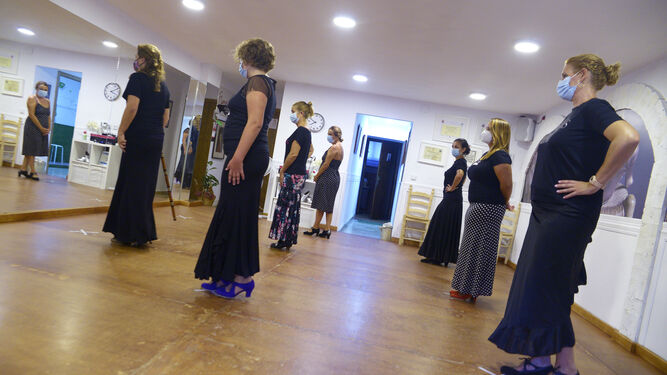 Fotos  de la academia de flamenco de Monika Bellido