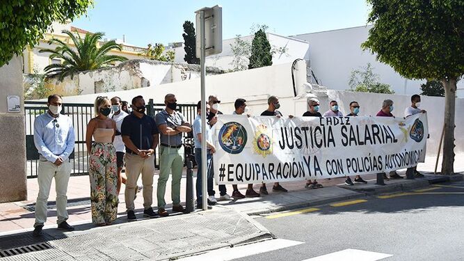 La protesta de los policías de Ceuta