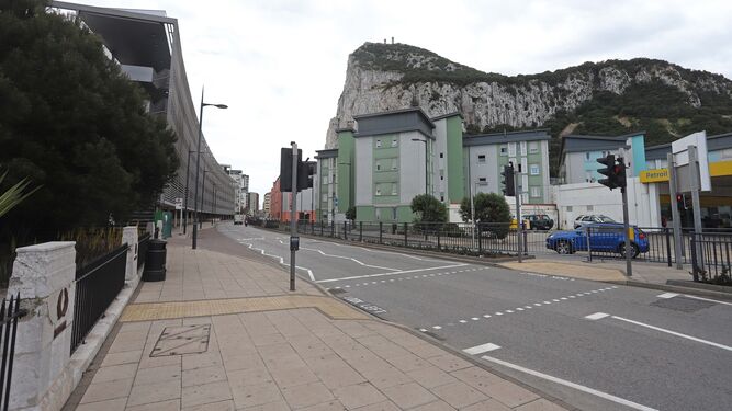 Vista de una calle de Gibraltar