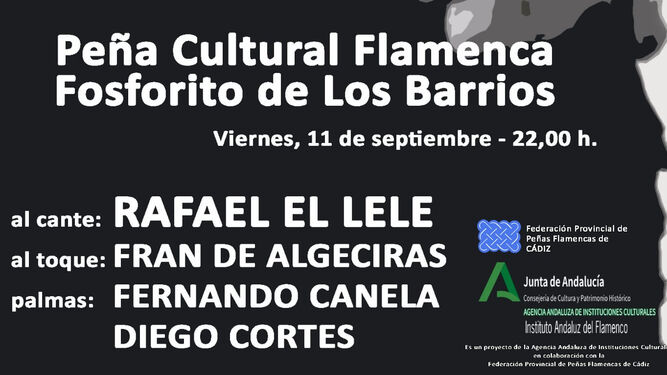 El cartel del recital flamenco.