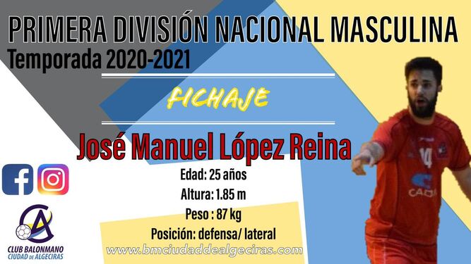 El anuncio del regreso de López Reina al BM Ciudad de Algeciras