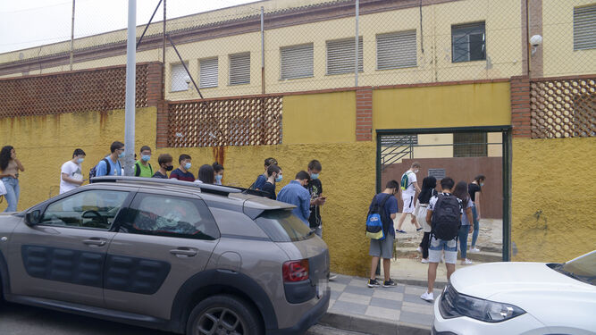 Fotos del primer dia de instituto en Algecrias