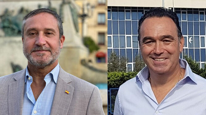 José Ortells (izquierda) y Ramón Aumesquet (derecha) son los dos candidatos a liderar Vox en Cádiz.