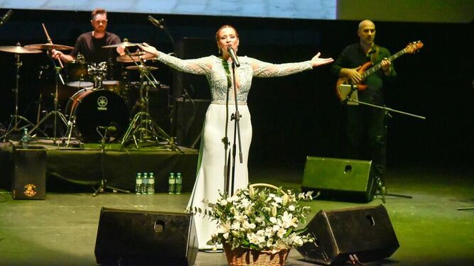 Erika Leiva, durante su último concierto en La Línea