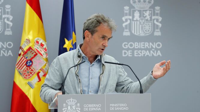 Fernando Simón, durante una rueda de prensa sobre los datos de contagios de coronavirus.