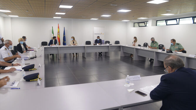 Reunión de coordinación frente al narcotráfico celebrada hoy en Algeciras