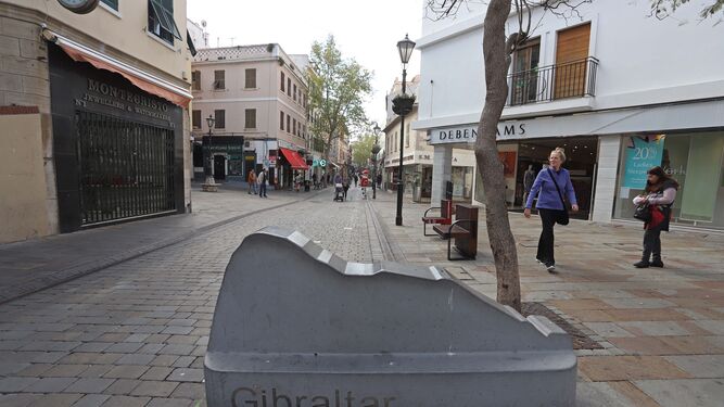 Vista de una calle de Gibraltar.