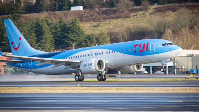 Un avión de TUI.
